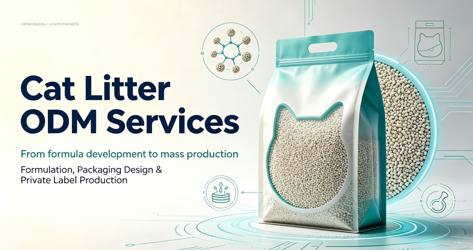 Cat Litter ODM Services: Formulation, Packaging Design & Private Label Production